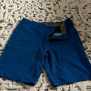 Hogan Men's Vibrant Blue Flat Front Shorts